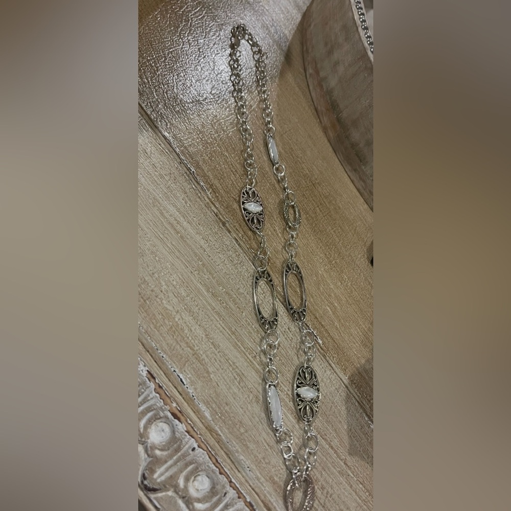 Carolyn Pollack Sterling Silver Relios Necklace with bronze and gold tone pieces